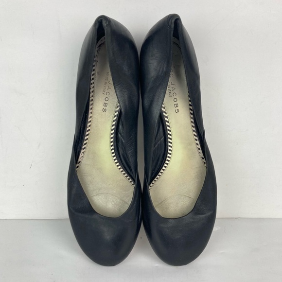 MARC JACOBS Black Leather Ballet Flats - Made in Italy size 40 - Picture 6 of 9